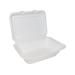 Bagasse Clamshell Meal Box Regular 7x5 Inch White (Pack of 500) D06002 GPK60411