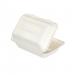 Bagasse Clamshell Meal Box Large 9x6 Inch White (Pack of 250) D06003 GPK60412