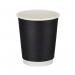 Go-Pak Double Wall Hot Cups 8oz Black (Pack of 500) D04002 GPKD04002