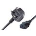 Connekt Gear IEC C13 UK Mains Power Plug 1m 27-0061b