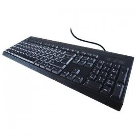 Computer Gear USB Standard Keyboard Black (Spill resistant design water drains away) 24-0232 GR02370