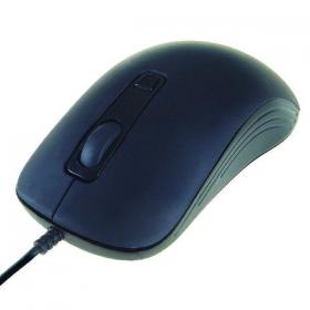 Computer Gear Wired Full Size 4 Button Optical Scroll Mouse Black 24-0543 GR02376