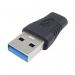 Connekt Gear USB 3 Adapter A Male to Type C Female + OTG Black 26-0420 GR02724