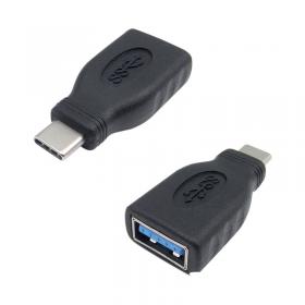 Connekt Gear USB 3 Adapter Type C Male to A Female + OTG Black 26-0430 GR02725