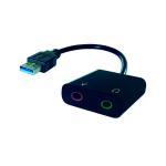 Connekt Gear USB-A 2x3.5mm Stereo Jack Adapter A Male Female 26-2918 GR04789