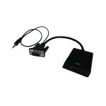 Connekt Gear VGA to HDMI Adapter Male to Female VGA Source Black/Grey 26-0412 GR04977