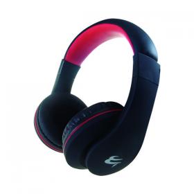 Connekt Gear HP530 PC On-Ear Headset with In-Line Microphone and Volume Control Black/Red 24-1530 GR40228