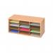 Safco 12 Compartment Literature Organiser Oak 9401MO GU94010