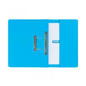 Elba Spring Pocket File Mediumweight Foolscap Blue (Pack of 25) 100090146 GX30113