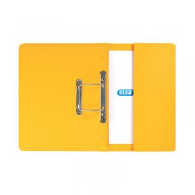 Elba Spring Pocket File Mediumweight Foolscap Yellow (Pack of 25) 100090150 GX30119