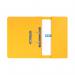 The picture shows a pack of 25 yellow Elba Transfer and Pocket Transfer Files, with mediumweight Foolscap size and spring pockets. These files are perfect for organizing documents and keeping them secure.