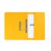 Elba Spring Pocket File 320gsm Foolscap Yellow Pack of 25 100090150