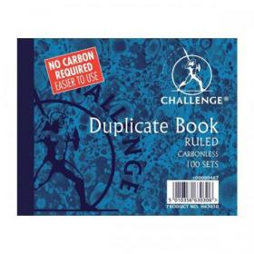 Challenge Duplicate Book Carbonless Ruled 100 Sets 105x130mm Ref 100080487 Pack of 5 H63030