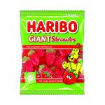Haribo Giant Strawbs Sweets Share Size Bag 160g (Pack of 12) 095730 HB95772