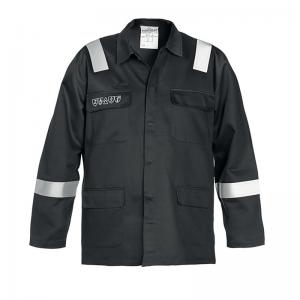 Photos - Safety Equipment Multi Hydrowear Melk  CVC Flame Retardant Anti-Static Jacket Black 48 