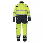 Hydrowear Hove High Visibility Two Tone Coverall Saturn YellowBlack 40 HDW77699