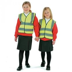 Cheap Stationery Supply of Children39s High Visibility Waistcoats Age 7-9 Office Statationery