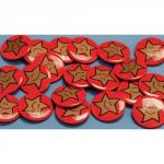 Gold Star Badges Pack of 20