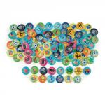 Mixed Design Badges Pack of 100