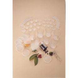 Cheap Stationery Supply of Circular Transparent Containers, Polystyrene 150mL 65 x 55 Office Statationery