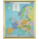 Dry Wipe Reversible PhysicalPolitical Wall Map Europe