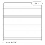 A4 12Stave Music Manuscript Rm