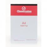 Classmates Refill A4 160 Page Pad WhiteRed Pack of 5