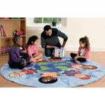 Children of the World Mat with Pocketed Cube