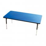 Height Adj Rect Table Blue