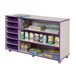 3 Level Multipurpose Cabinet Purple