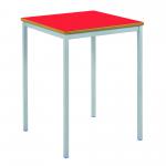 SqTble 600x600mm W H530mm Red