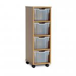 Single Unit 4Tray Mobile Clear