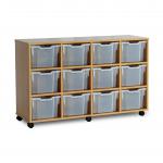 Quad Unit 12 Tray Mobile Clear