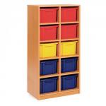 Tall Double Unit 10 Trays Colour