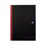 Oxford Black 39n39 Red A4 Notebook BlackRed Pack of 5