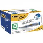 Bic Velleda Whiteboard Marker Blue, Chisel Tip Pack of 12