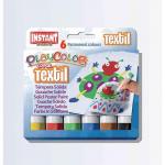 PlayColor Fabric Paint in Assorted Pack of 6 10g Bottle