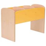 Book Browser Unit in Yellow 815 x 380 x 550mm