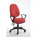 Operator Chair Fixed Arms Red