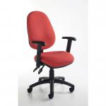 Operator Chair Adjst Arms Red