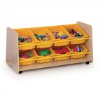 8 Angled Tray Unit Colour side panels Lime