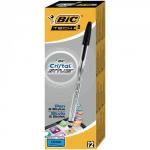 Bic Cristal Stylus Ballpoint Pen Black Pack of 12