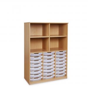 Image of 24 Tray shelves-Clear Trays