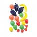 This School Stationery 20 Piece Fruit Pack includes a variety of colorful and fruity designs, such as apples, oranges, and strawberries. The pack contains an assortment of essential school supplies, such as pencils, erasers, and sharpeners, all featuring fun fruit-inspired patterns.