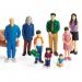 Family Group Dolls Asian