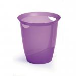 Trans Waste Bin 16ltr Purple
