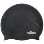 Swimtech Silicone Swim Cap Black