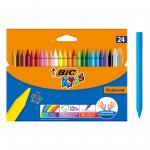 Bic Plastidecor Crayons Pk24