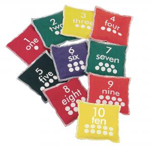 Image of 1-10 Number Bean Bags
