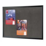 Metroplan Eco-Friendly Natural Wood Framed, Eco-Colour Noticeboard 900 x 600mm Red
